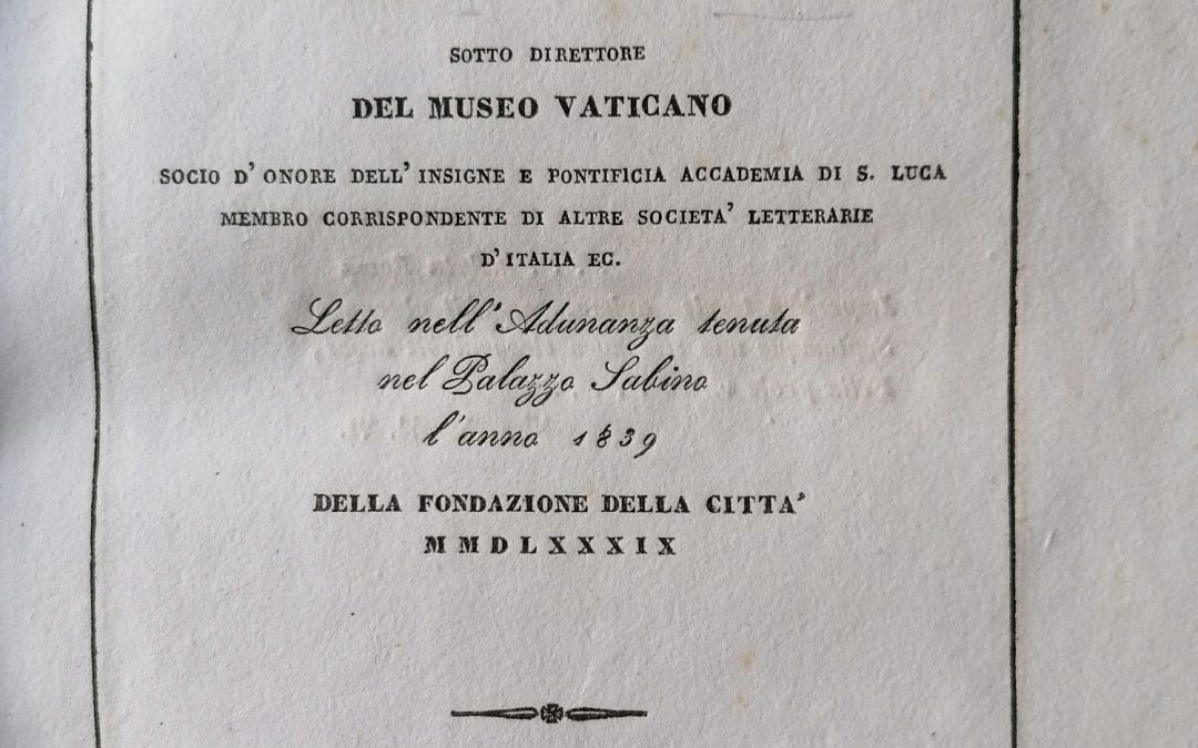Il ritorno a Roma dei Sabini: Il Collegio Sabino e le Accademie Sabine per il Natale di Roma Parte 3