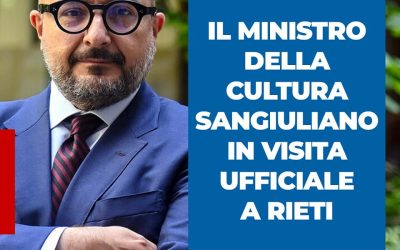 Il Ministro della cultura in visita a Rieti