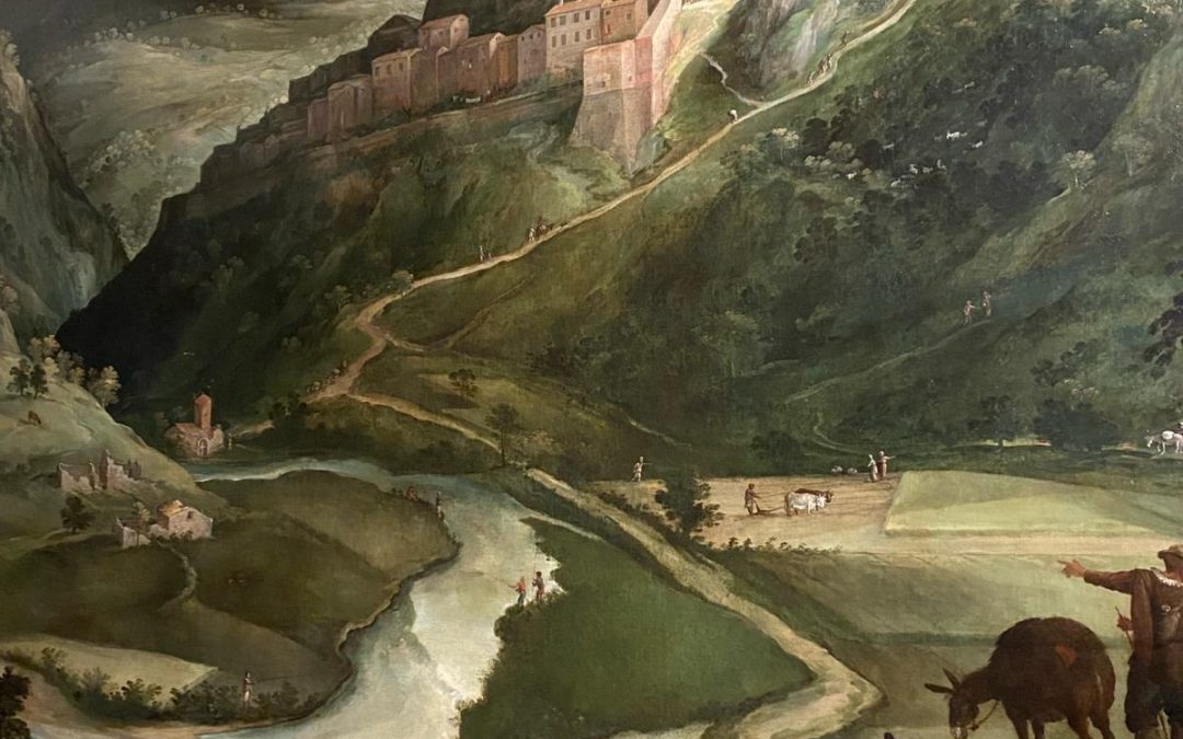 Capolavoro rinascimentale nel cuore di Roma: “Veduta di Castel di Tora e Monte Antuni” di Paul Bril