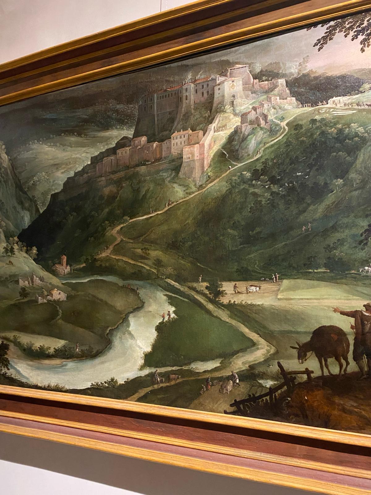 Borghi - Aspetti storico artistici Capolavoro rinascimentale nel cuore di Roma Veduta di Castel di Tora e Monte Antuni di Paul Bril Antonietta Cattani