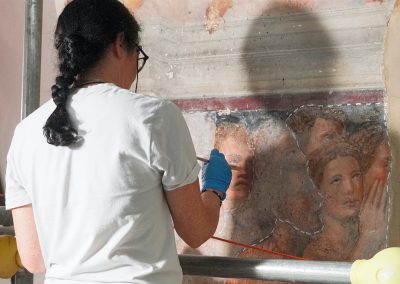 Lavori di restauro del ciclo pittorico del Giudizio Universale - 4