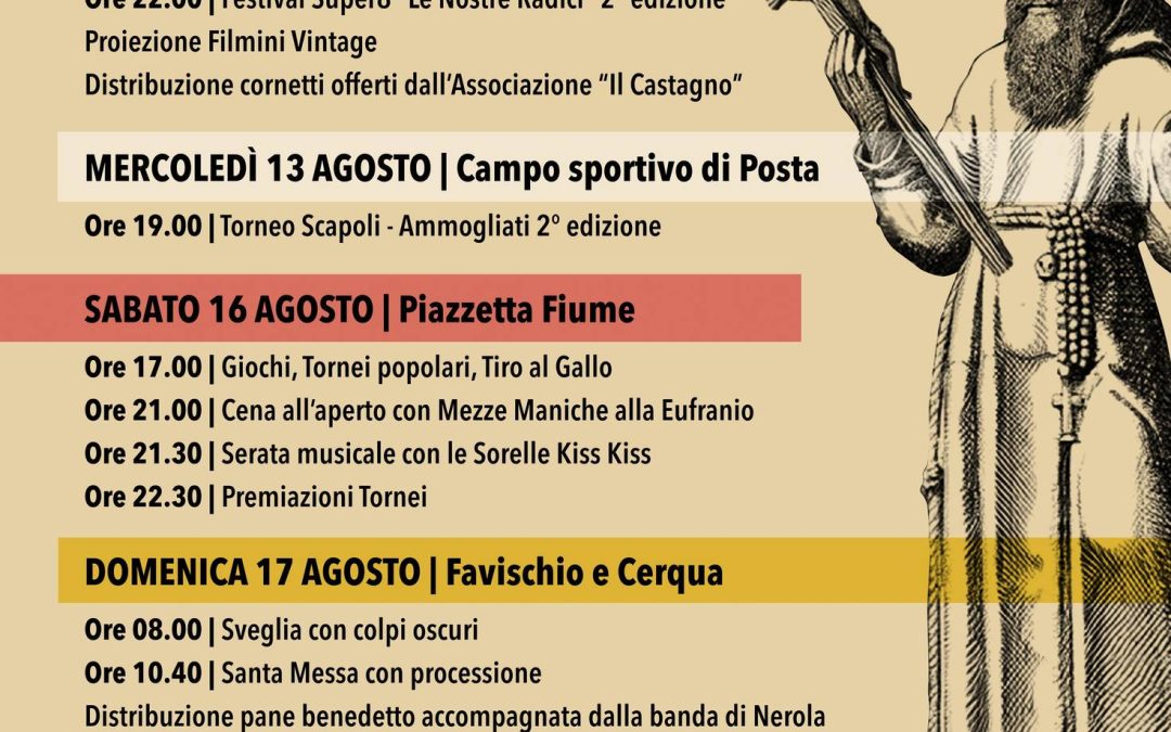 Borghi in Festa: Favischio e Cerqua celebrano San Giuseppe da Leonessa 2025