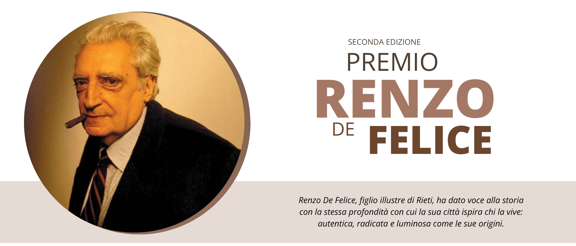 Rieti - A Rieti la seconda edizione del Premio “Renzo De Felice”- il 23 maggio la cerimonia di premiazione - Fabrizio Finamore