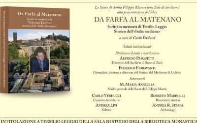 Tersilio Leggio ricordato al Monastero di Santa Filippa Mareri