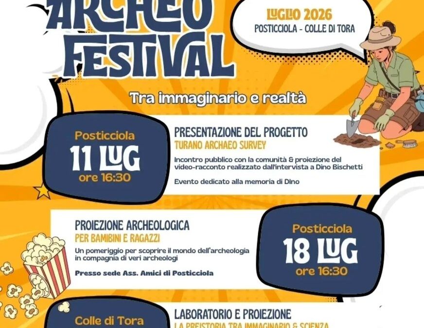 Archeologia pubblica nella Valle del Turano – Archeo Festival