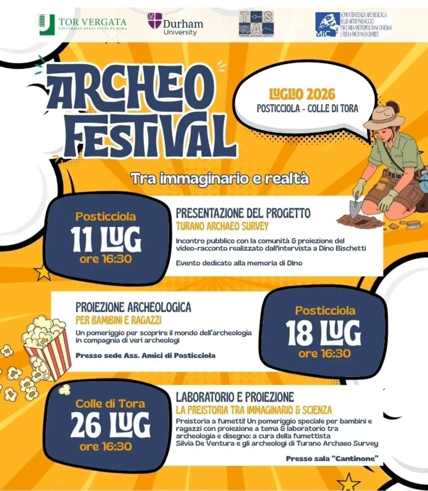 ARCHEOLOGIA PUBBLICA NELLA VALLE DEL TURANO- ARCHEO FESTIVAL ARCHEOLOGIA PUBBLICA NELLA VALLE DEL TURANO- ARCHEO FESTIVAL