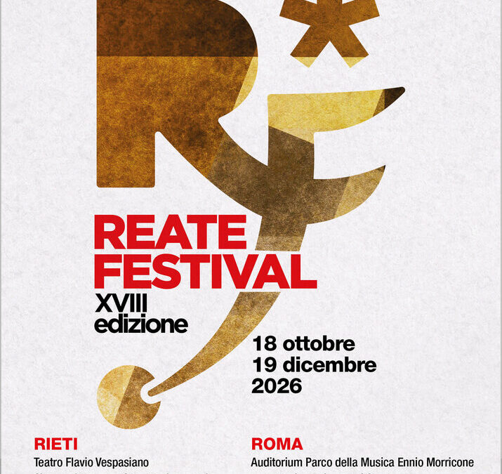 Reate Festival 2026: 27 appuntamenti tra Rieti e Roma